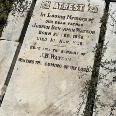 WATSON Joseph Benjamin 1856-1938