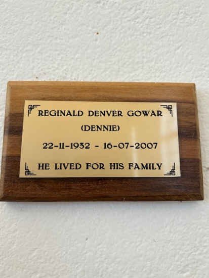 GOWAR Reginald Denver 1932-2007