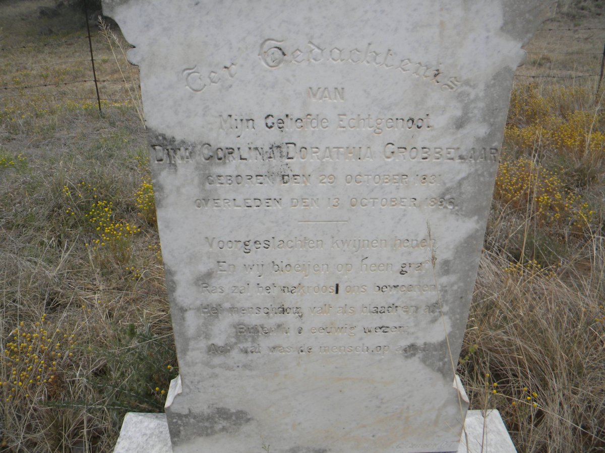 GROBBELAAR Dina Corlina Dorathia 1831-1896