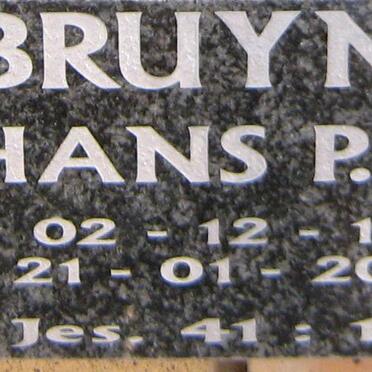 BRUYNS Hans P. J. 1935-2004