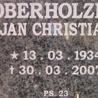 OBERHOLZER Jan Christian 1934-2007