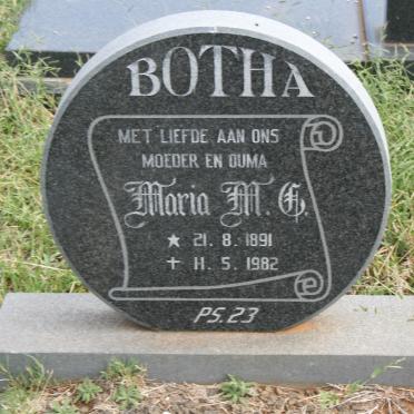 BOTHA Maria M.C. 1891-1982