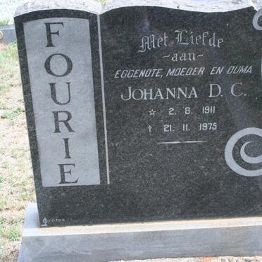 FOURIE Johanna D.C. 1911-1975