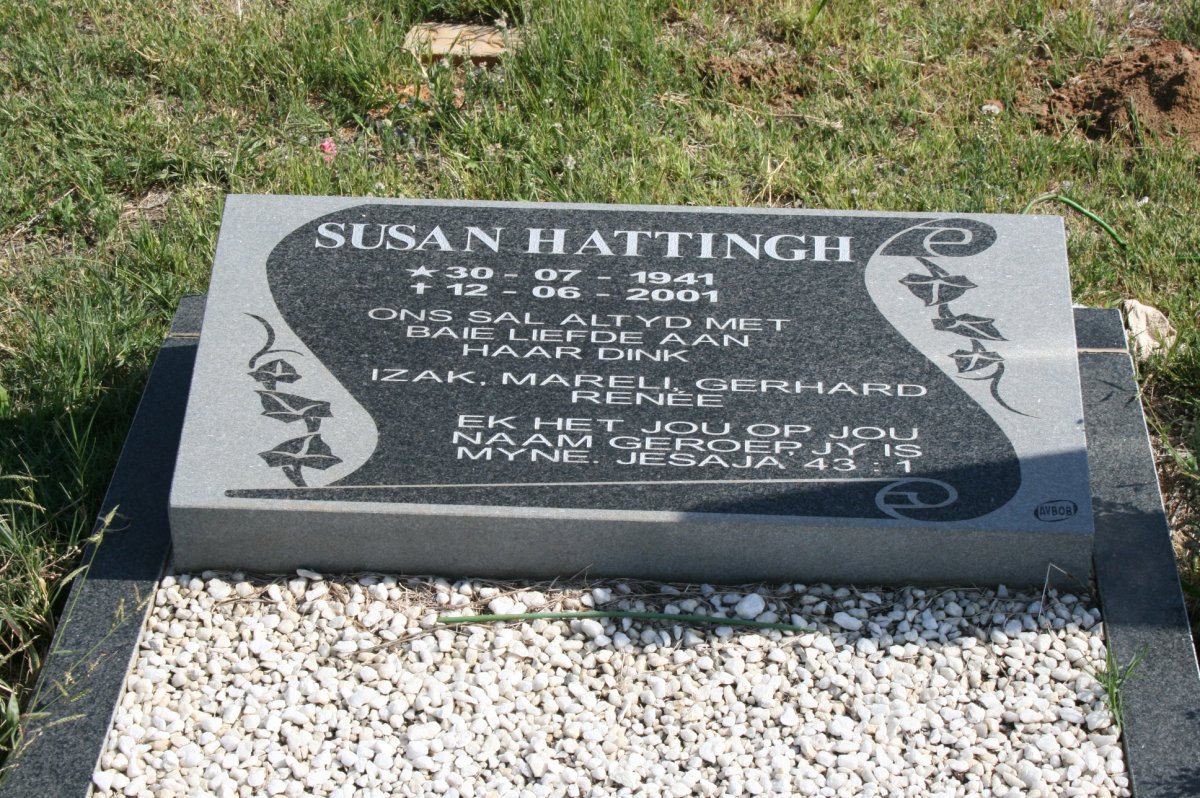 HATTINGH Susan 1941-2001