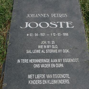 JOOSTE Johannes Petrus 1921-1998