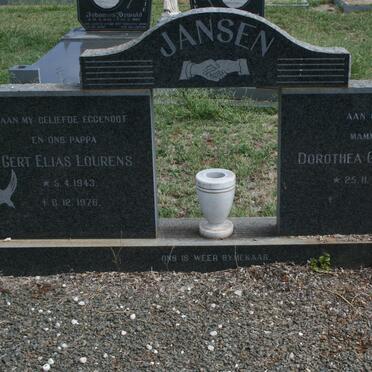 JANSEN Gert Elias Lourens 1943-1976 &amp; Dorothea Gertruida 1934-