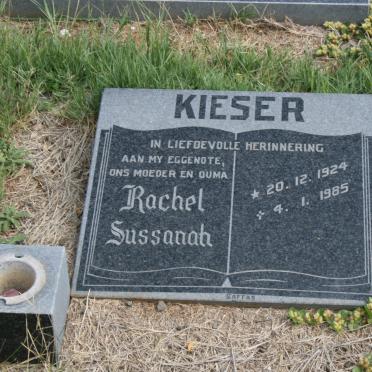 KIESER Rachel Sussanah 1924-1985