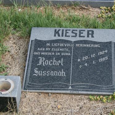 KIESER Rachel Sussanah 1924-1985
