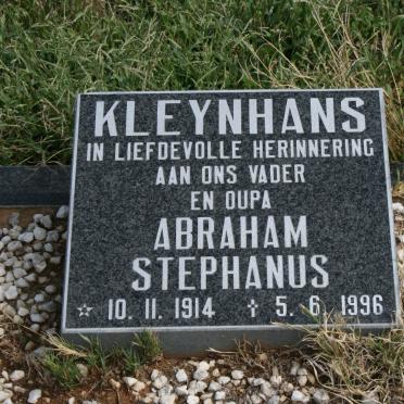 KLEYNHANS Abraham Stephanus 1914-1996