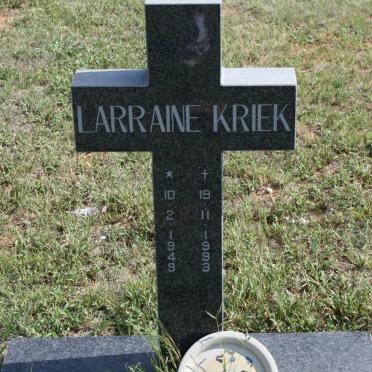 KRIEK Larraine 1949-1993