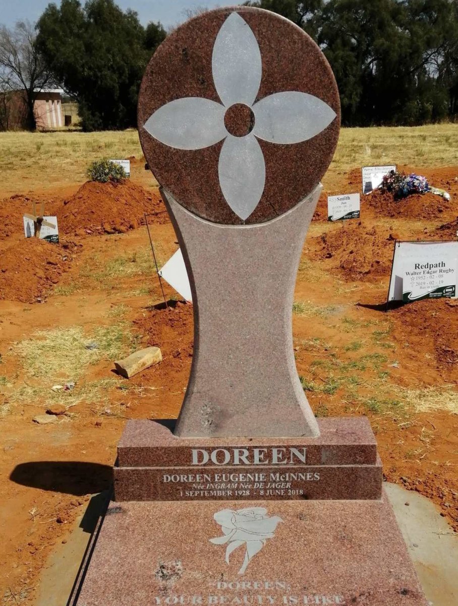 McINNES Doreen Eugenie nee INGRAM nee DE JAGER 1928-2018