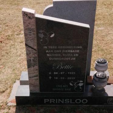 PRINSLOO Bettie 1925-2015