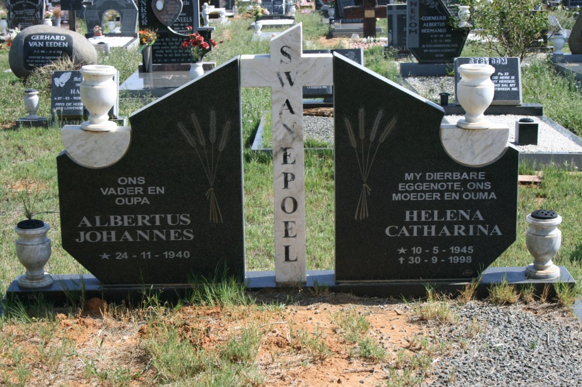 SWANEPOEL Albertus Johannes 1940- & Helena Catharina 1945-2998