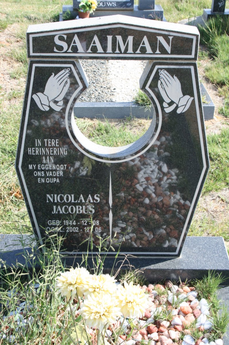 SAAIMAN Nicolaas Jacobus 1944-2002
