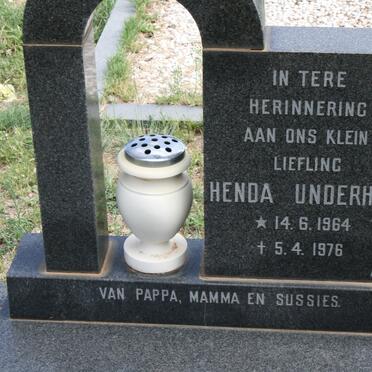 UNDERHAY Henda 1964-1976