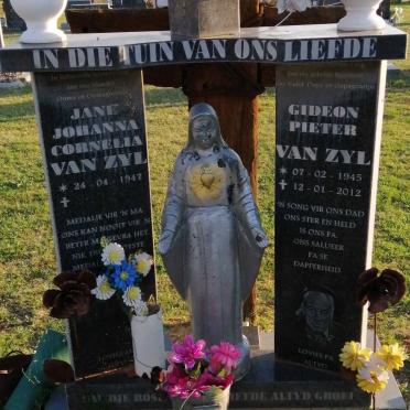 ZYL Gideon Pieter, van 1945-2012 &amp; Jane Johanna Cornelia 1947-