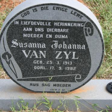 ZYL Susanna Johanna, van 1913-1982