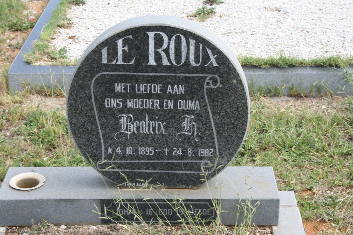 ROUX Beatrix H., le 1895-1982