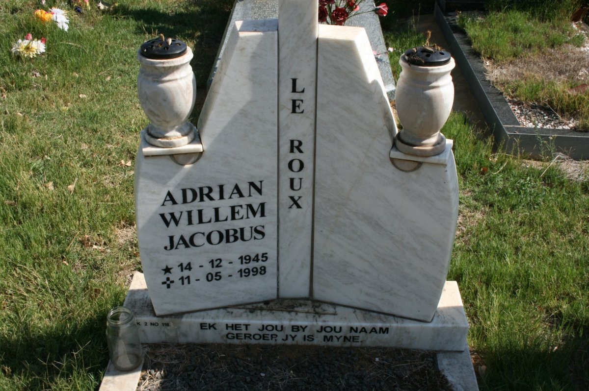 ROUX Adrian Willem Jacobus, le 1945-1998