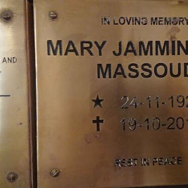 JAMMINE Mary nee MASSOUD 1926-2016