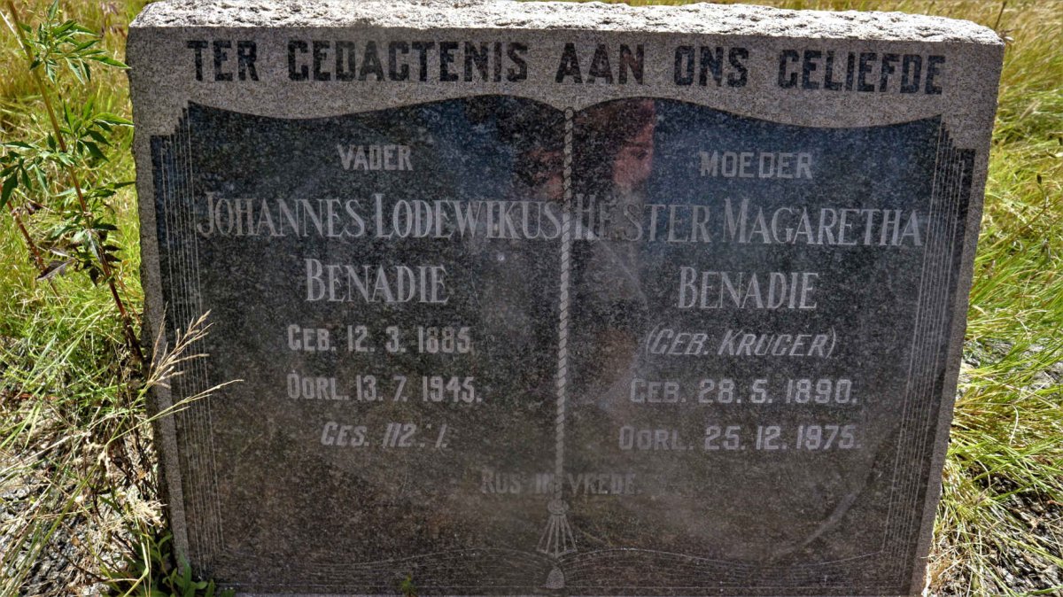 BENADIE Johannes Lodewikus 1885-1945 & Hester Magaretha KRUGER 1890-1975