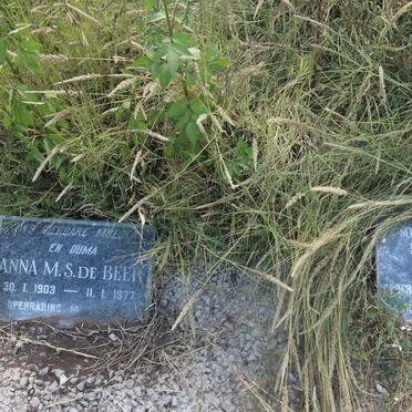 BEER Anna M.S., de 1903-1977 :: DE BEER Louisa 1929-1945