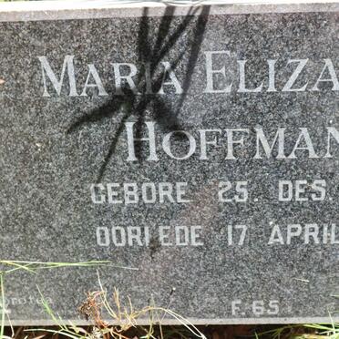 HOFFMANN Maria Elizabeth 1888-1963