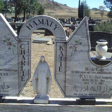 HAMATY Katie nee KABOUK 1913-1987