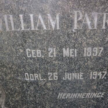 O'CONNOR William Patrick 1897-1947