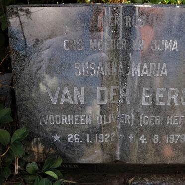 OLIVIER Daniel Johannes Jacobus 1914-1946 &amp; Susanna Maria VAN DER BERG voorheen OLIVIER nee HEFER 1922-1979