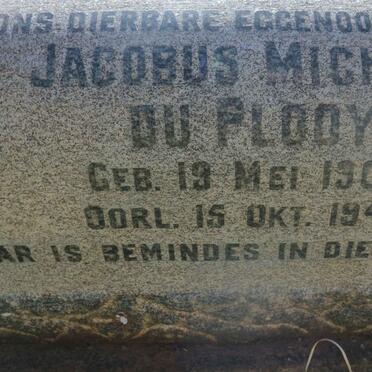 PLOOY Jacobus Michiel, du 1905-1946