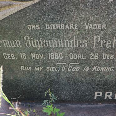 PRETORIUS Herman Sigismundes 1880-1951 &amp; Catharina Geertruida Claris TRUTER 1884-1944