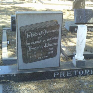 PRETORIUS Frederik Johannes 1936-1994