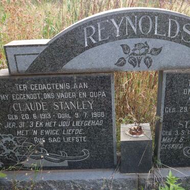 REYNOLDS Claude Stanley 1913-1968 &amp; Aletta Maria 1913-1990 :: REYNOLDS Stanley Claude 1950-1979