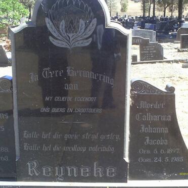 REYNEKE Lourens Erasmus Smith 1888-1963 &amp; Catharina Johanna Jacoba 1897-1985