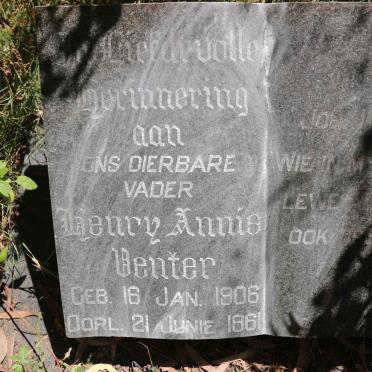 VENTER Henry Annis 1906-1961