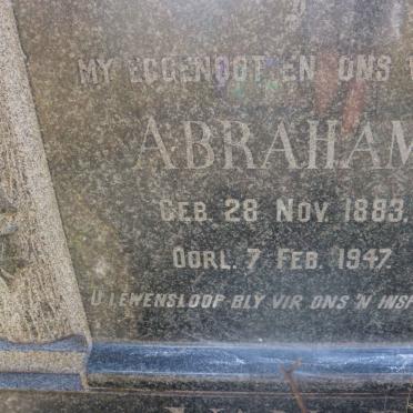 WALT Abraham, van der 1883-1947 &amp; Martha Aletta DE BRUYN 1887-1971