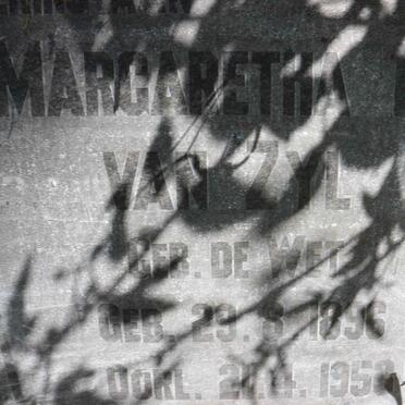 ZYL Gideon J., van 1890-1946 &amp; Margaretha E. DE WET 1896-1953