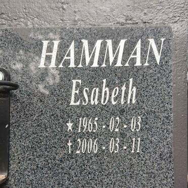 HAMMAN Esabeth 1965-2006
