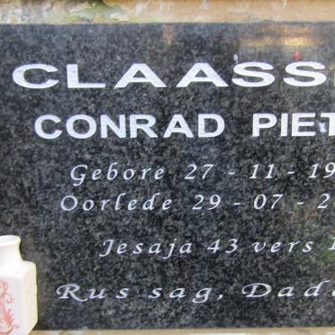 CLAASSEN Conrad Pieter 1969-2020