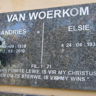 WOERKOM Andries, van 1938-2010 &amp; Elsie 1938-