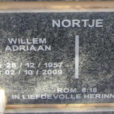 NORTJE Willem Adriaan 1957-2009