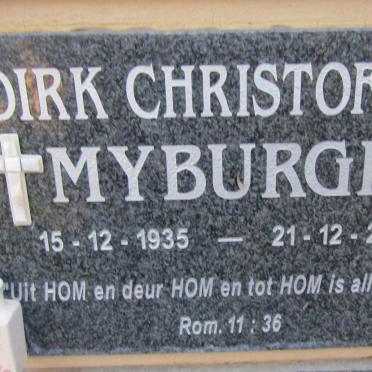 MYBURGH Dirk Christoffel 1935-2013