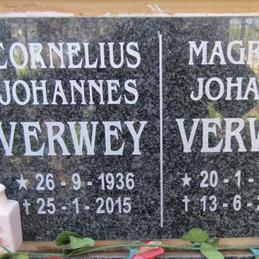 VERWEY Cornelius Johannes 1936-2015 & Magrieta Johanna 1941-2020