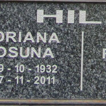 HILL Harold Raymond 1929- &amp; Adriana Josuna 1932-2011