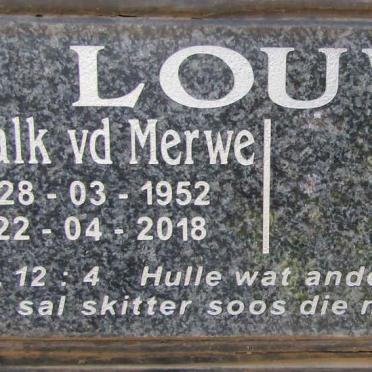 LOUW Schalk vd Merwe 1952-2018
