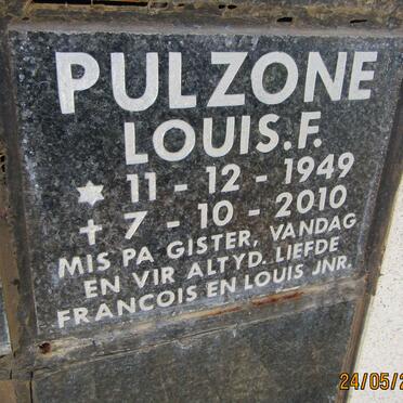 PULZONE Louis F. 1949-2010