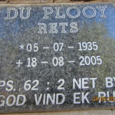 PLOOY Rets, du 1935-2005
