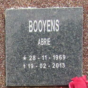 BOOYENS Abrie 1969-2013