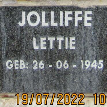 JOLLIFFE Lettie 1945-